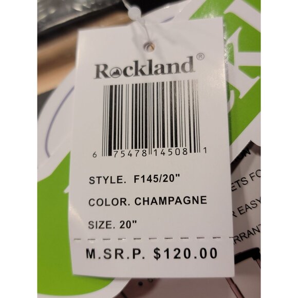 Rockland Melbourne Hardside Expandable Spinner Wheel Luggage, Champagne, Carry-o - Picture 6 of 7